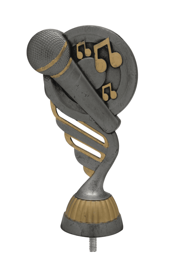 Figurka Muzyka Antyczne Srebro/Złoto | wysokość 130mm