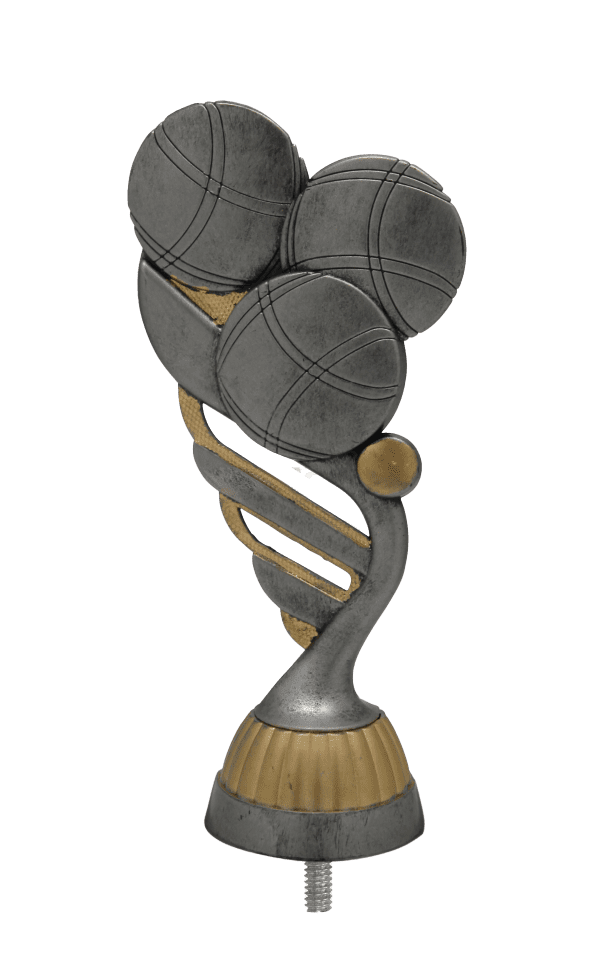 Figurka Petanque Antyczne Srebro/Złoto | wysokość 130mm