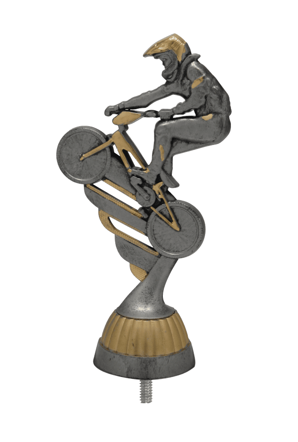 Figurka BMX Antyczne Srebro/Złoto | wysokość 130mm
