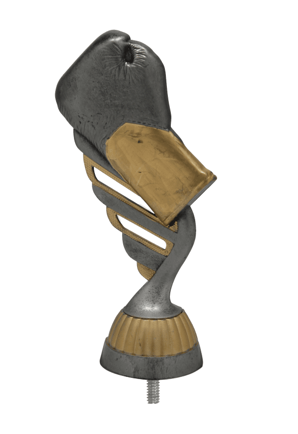 Figurka Boks Antyczne Srebro/Złoto | wysokość 130mm