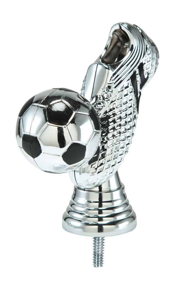 Figurka Piłka Nożna Srebro/Czarna | wysokość 110mm