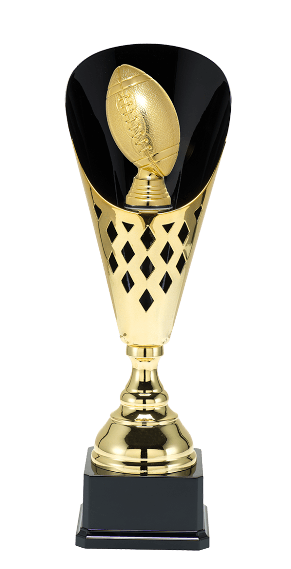 Puchar Rugby Złoto-Czarny Premium