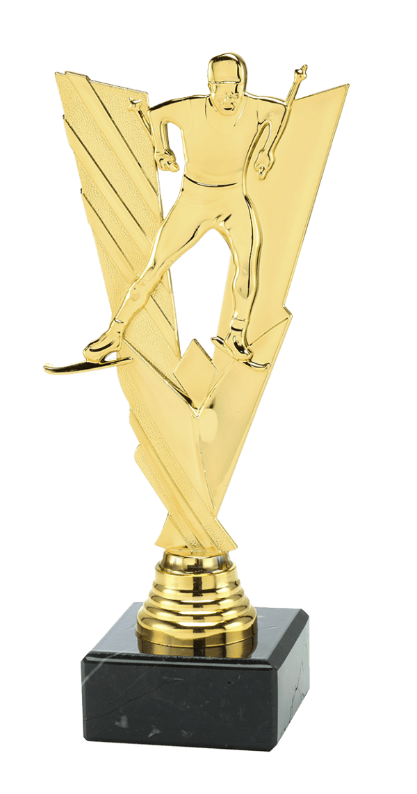 Trofeum Sportowe Narciarstwo Biegowe Złote