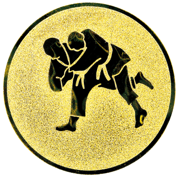 Emblemat Judo złoty | aluminium 25mm