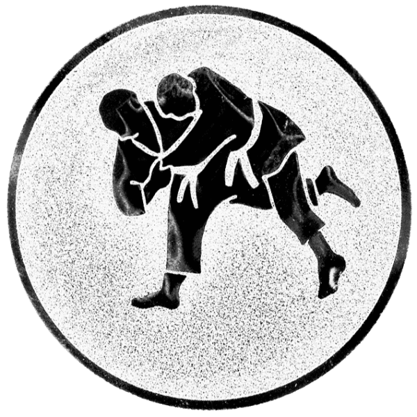 Emblemat Judo srebrny | aluminium 25mm