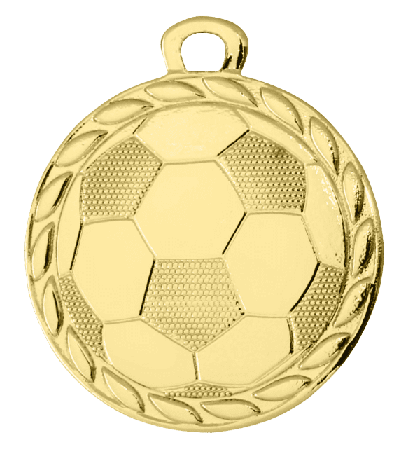Medal Piłka Nożna złoty | średnica 32mm