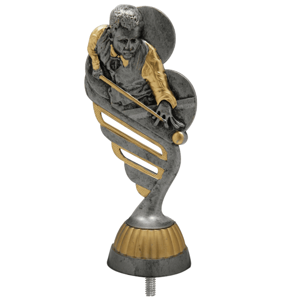 Figurka Bilard Antyczne Srebro/Złoto | wysokość 130mm