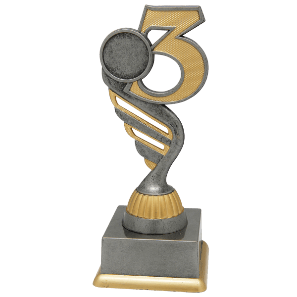 Trofeum Sportowe Numer 3 Antyczne Srebro