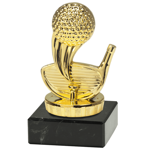Trofeum Sportowe Golf Złote I Wysokość 100 mm